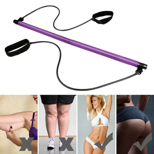 Pilates Bar With Resistance Bands