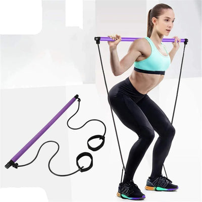Pilates Bar With Resistance Bands