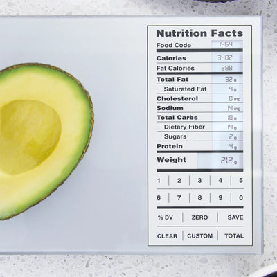 Kitchen Scale with Nutritional Data